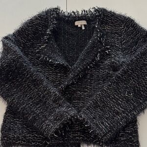 1. State Black and White Knit Jacket/Cardigan